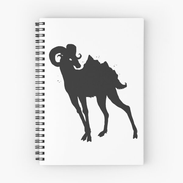 Artikelvorschau, Bergschaf Silhouette entworfen und verkauft von cloudofcaesar.