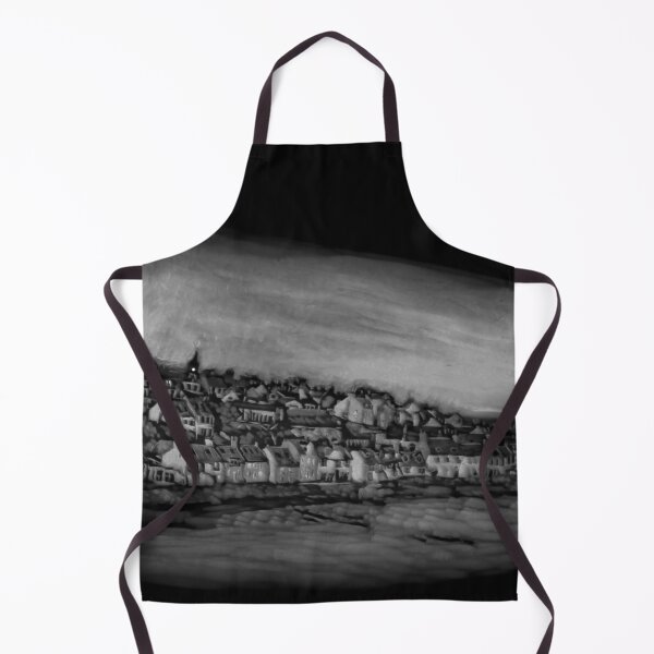 Item preview, Pittenweem West Shore - Pumpkin Carving (Black and White Version) designed and sold by Moti Black.