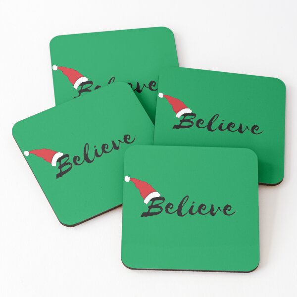 Item preview, Christmas Believe Cute Graphic with Saying in Green designed and sold by Happiness Creators.