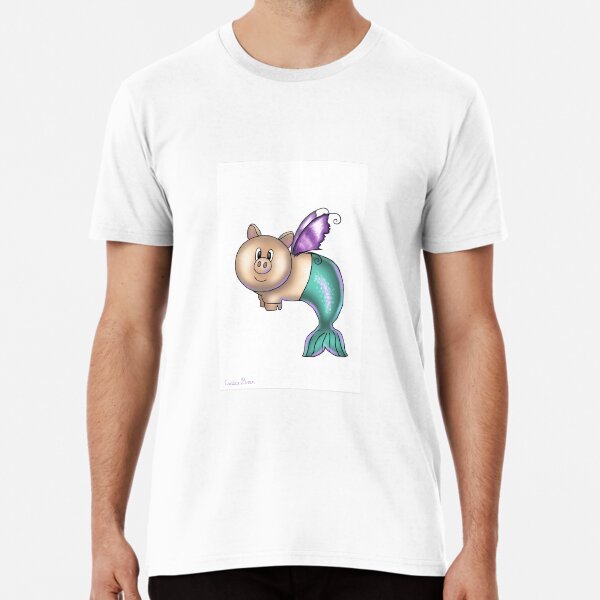 Short-Sleeve T-Shirt Mermaid Pig Short-Sleeve T-Shirt Mermaid Pig