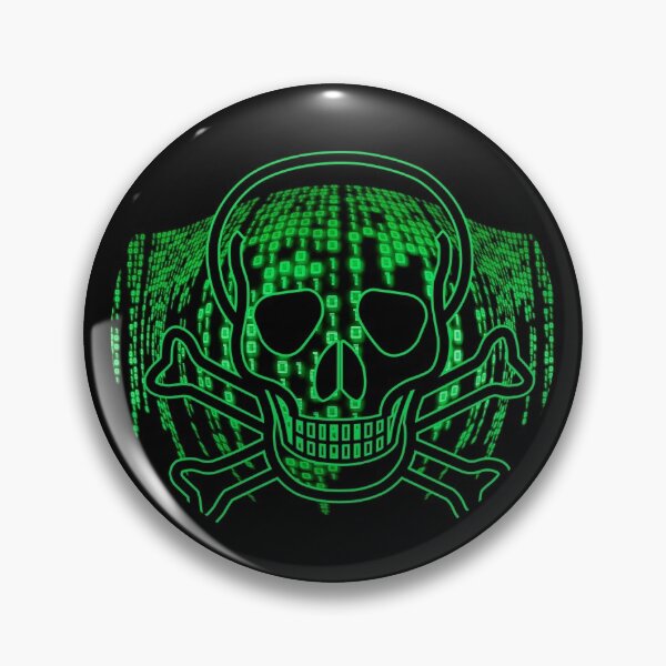 Item preview, Computer Virus Skull  designed and sold by Larinpage.