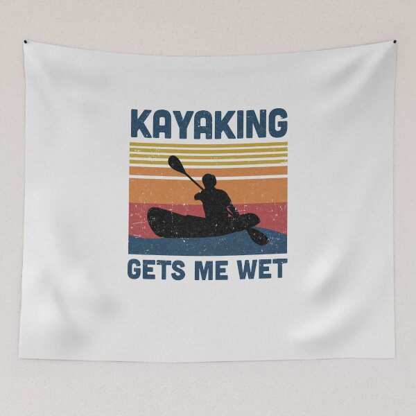 Item preview, Kayaking Gets Me Wet Paddling Boating Vintage Kayaker Gifts designed and sold by CreativeGift.