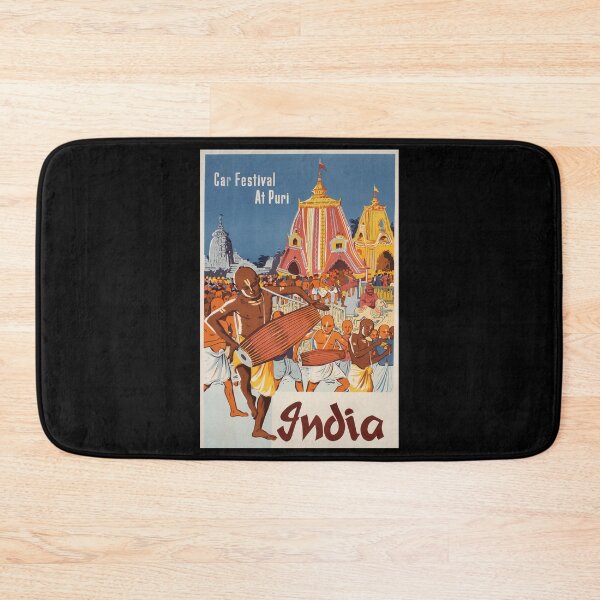 Item preview, Puri India retro poster designed and sold by CorasPosters.