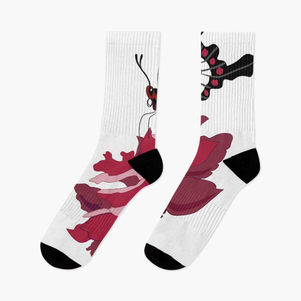 Item preview, Red Butterfly Sitting on Red Flower with Chinese Word Characters designed and sold by Moyanana.