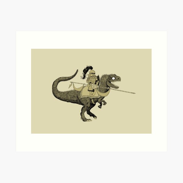 Artikel-Vorschau von Ritter auf Dinosaurier, designt und verkauft von djrbennett.