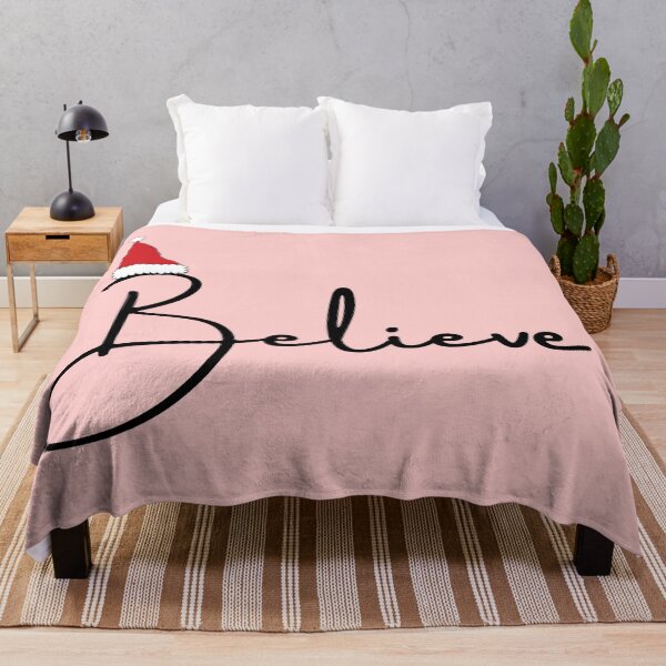 Item preview, Christmas Believe Cute Graphic with Saying in Pink designed and sold by Happiness Creators.