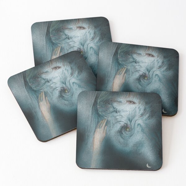 Item preview, Surreal creature in the sea at night landscape designed and sold by Rainbow Infinity.