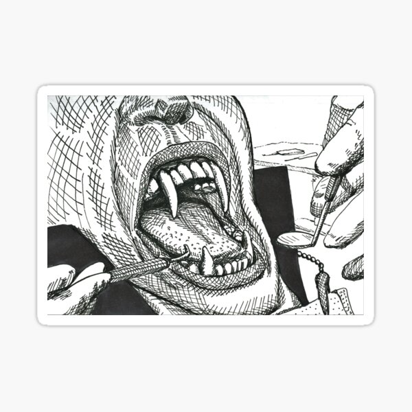 Vampire Check Up Sticker