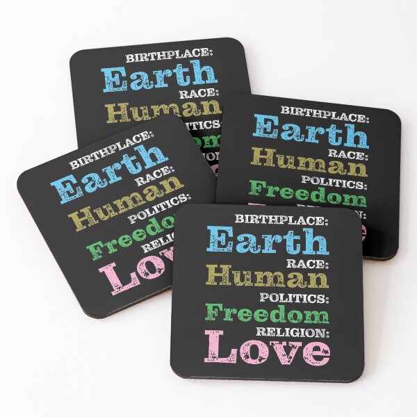 Item preview, Birthplace Earth Race Human Politics Freedom Religion Love designed and sold by LookFrog.