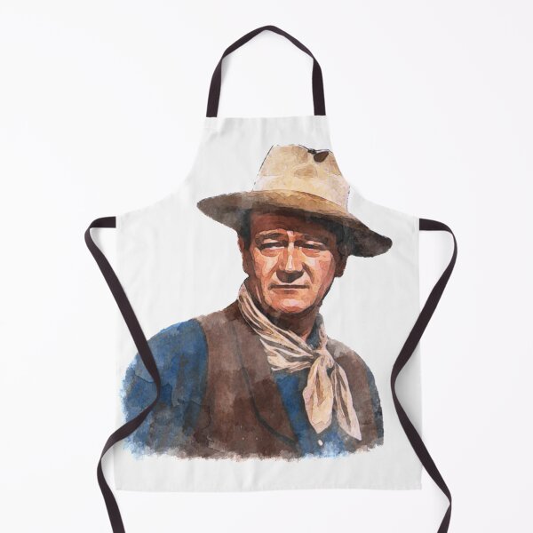 John Wayne "The Duke" - Watercolor Apron
