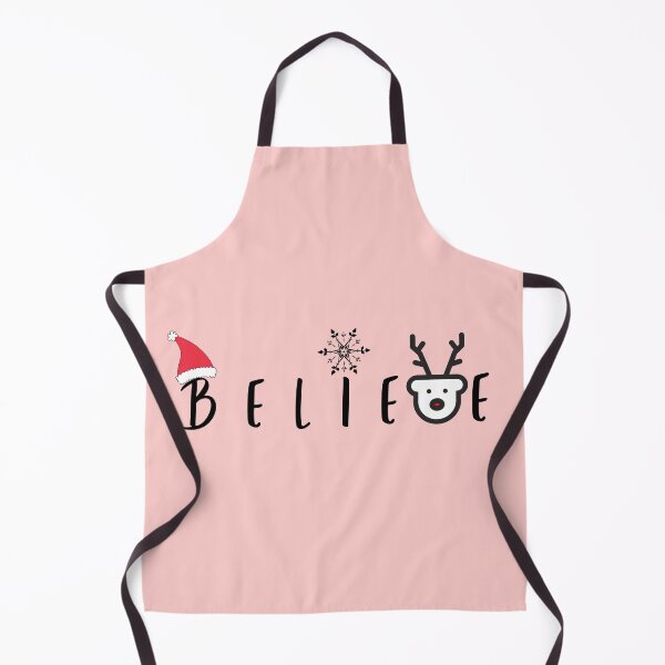Item preview, Christmas Believe Cute Santa Claus Snow Reindeer Graphics with Sayings in Pink designed and sold by Happiness Creators.