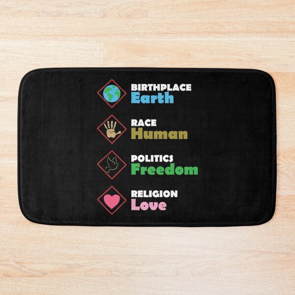 Item preview, Birthplace Earth Race Human Politics Freedom Religion Love designed and sold by LookFrog.