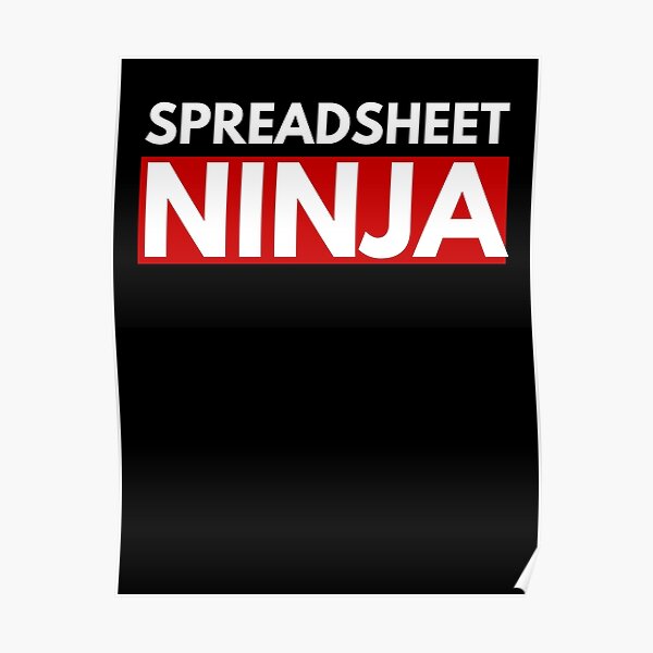 Spreadsheet Ninja Poster