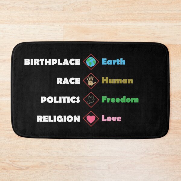 Item preview, Birthplace Earth Race Human Politics Freedom Religion Love designed and sold by LookFrog.