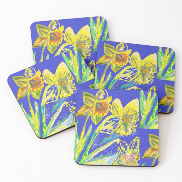 Item preview, Crazy Abstract Daffodil - flower floral modern design designed and sold by Sarah  Rajkotwala.