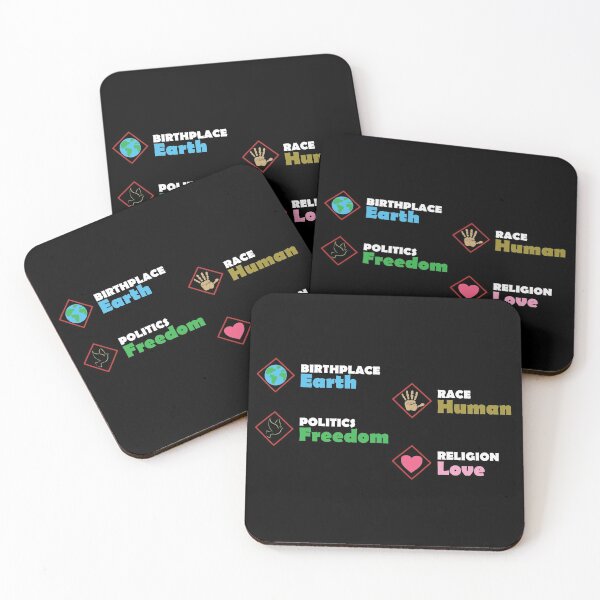 Item preview, Birthplace Earth Race Human Politics Freedom Religion Love - 4 Stickers Pack designed and sold by LookFrog.
