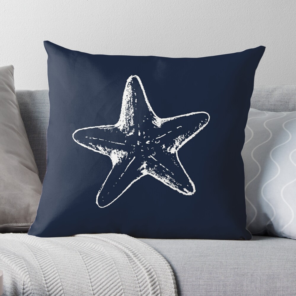 Starfish and Sea Fan Decorative Pillows