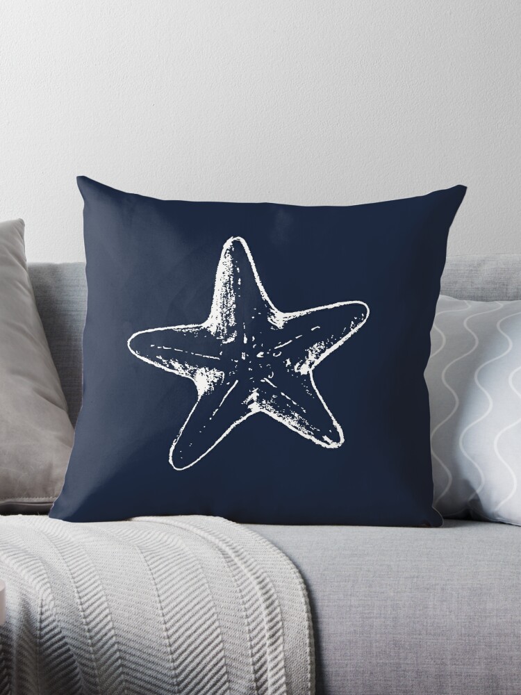 Starfish and Sea Fan Decorative Pillows