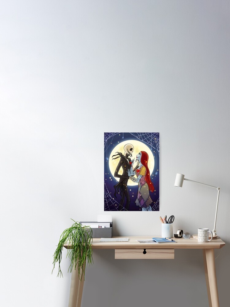 Jack And Sally Poster For Sale By Ornamentallyyou Redbubble