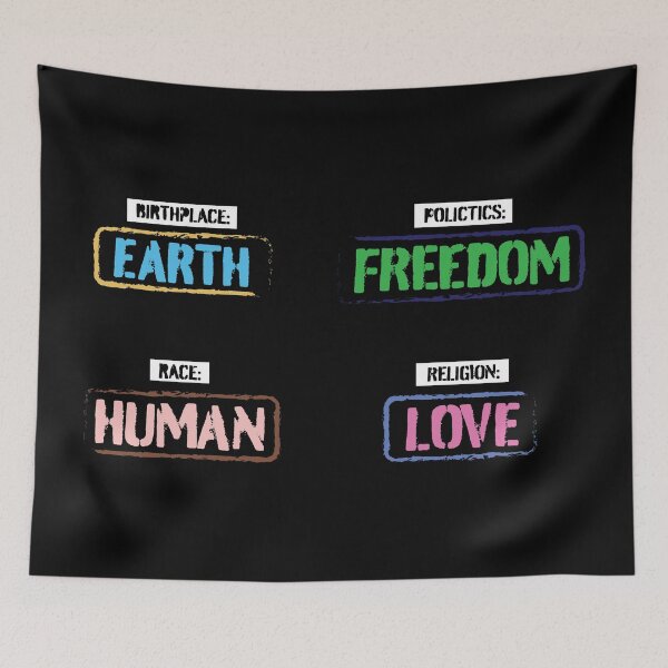 Item preview, Birthplace Earth Race Human Politics Freedom Religion Love - Stamp style 4 Stickers Pack designed and sold by LookFrog.