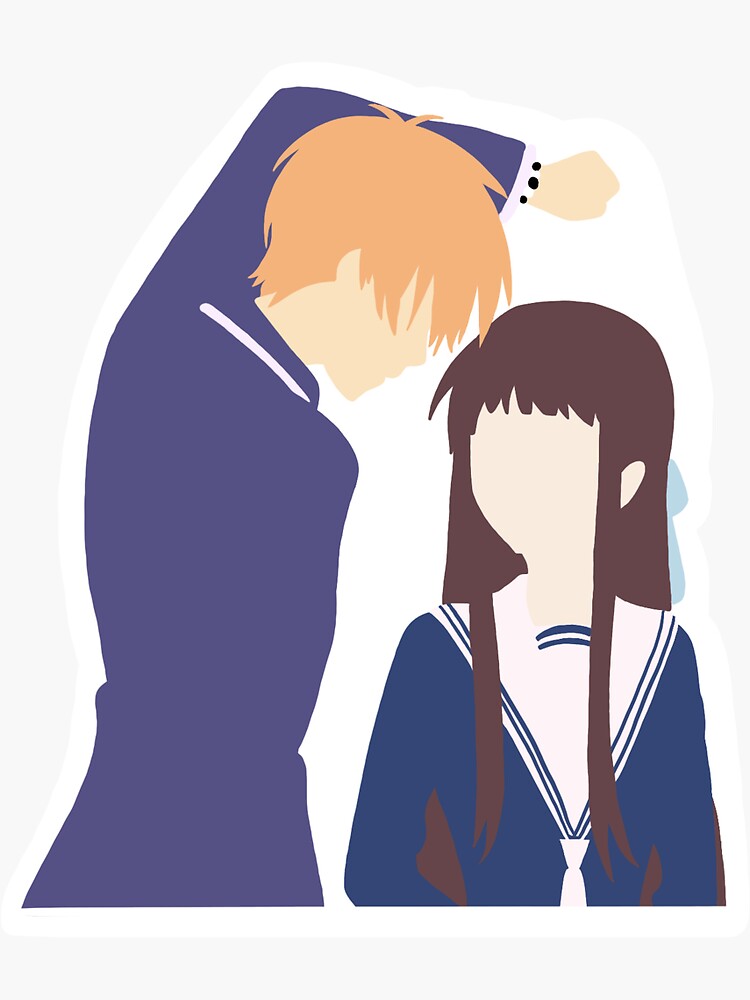 Fruits Basket Kyo And Tohru Sticker For Sale By Prongsiepop Redbubble 3661