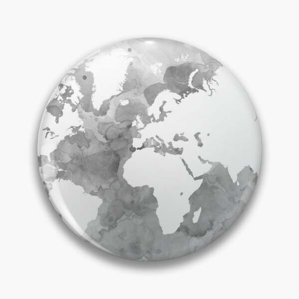 Item preview, Design 49 World Map grayscale designed and sold by artbylucie.