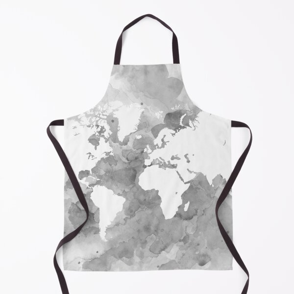 Item preview, Design 49 World Map grayscale designed and sold by artbylucie.