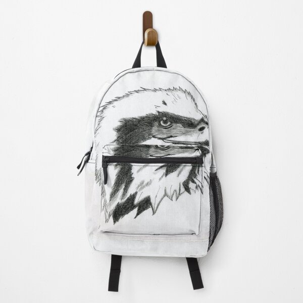 Item preview, Realistic Eagle Drawing Art - Black and White Eagle designed and sold by AFDrawingcom.