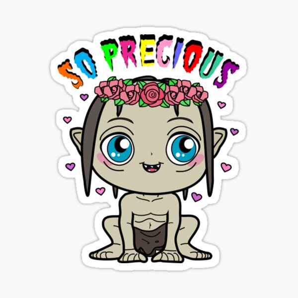 The Lord of the Rings Gollum sticker A5 size 5.8 x 8.3 inches GAME