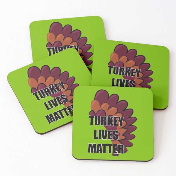 Item preview, Turkey Lives Matter - Funny Vegetarian Thanksgiving - Funny Vegan Thanksgiving designed and sold by LookFrog.