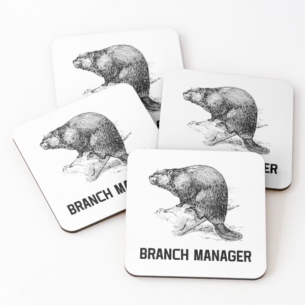 Item preview, Funny Beaver Branch Manager Pun Animal Joke designed and sold by Huhnerdieb Apparel.