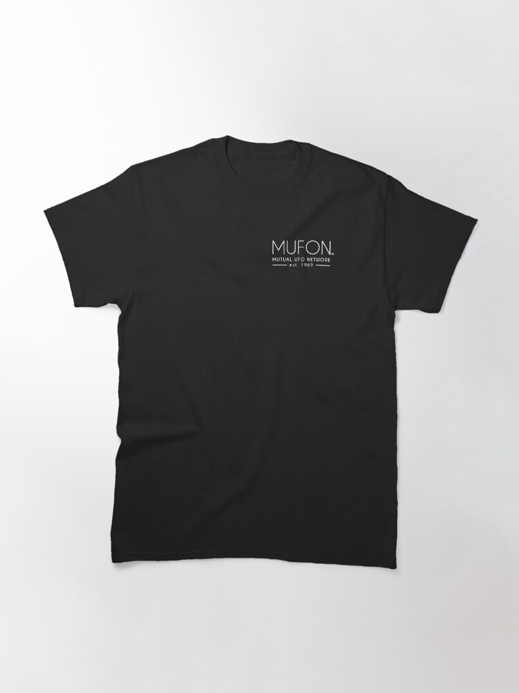 Thumbnail 3 of 7, Classic T-Shirt, Mufon White Logo designed and sold by MarylandMUFON.