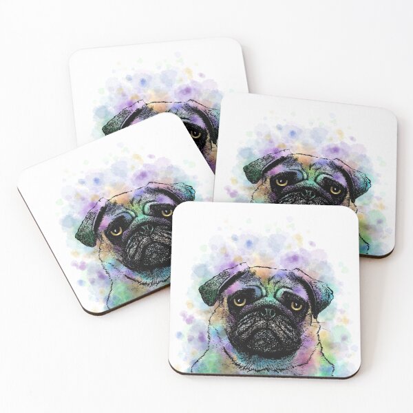Item preview, Funny Pug Dog 156 designed and sold by artbylucie.