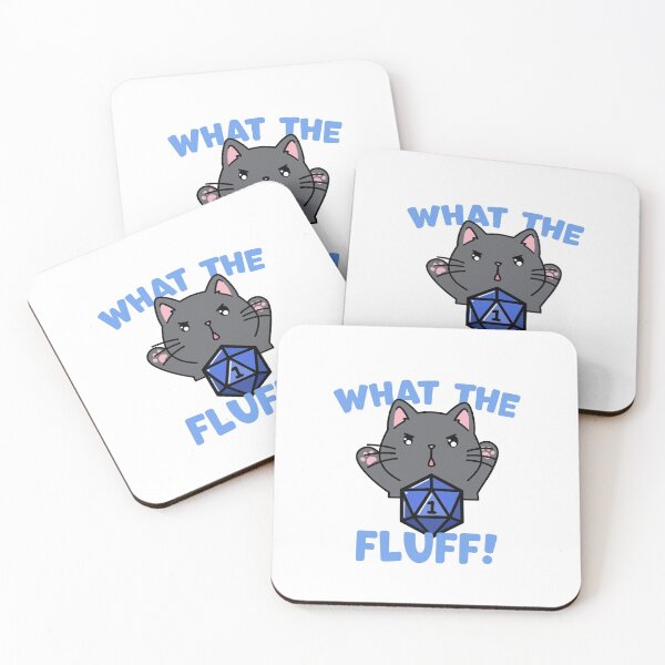 Item preview, What the Fluff Dungeon Meowster designed and sold by Cute N' Nerdy Shop.