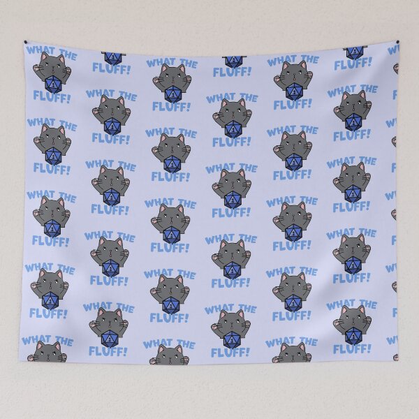 Item preview, What the Fluff Dungeon Meowster designed and sold by Cute N' Nerdy Shop.