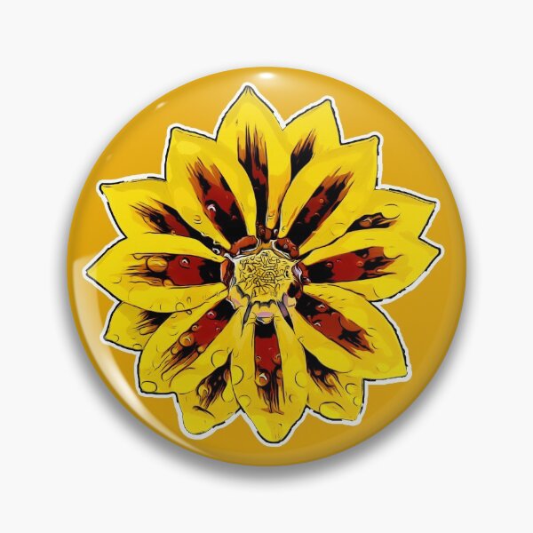 Item preview, Sunshine Flower Cartoon in Mustard Orange! designed and sold by r383x4.