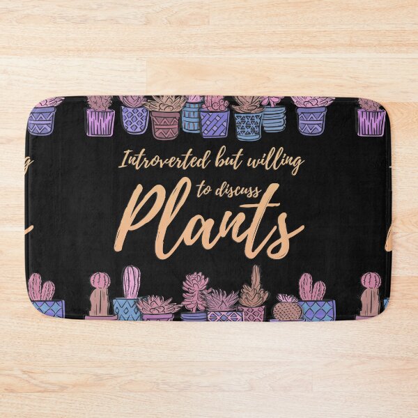 Item preview, Copy of Introverted but willing to discuss plants - pink and violet succulents designed and sold by marta-maria.
