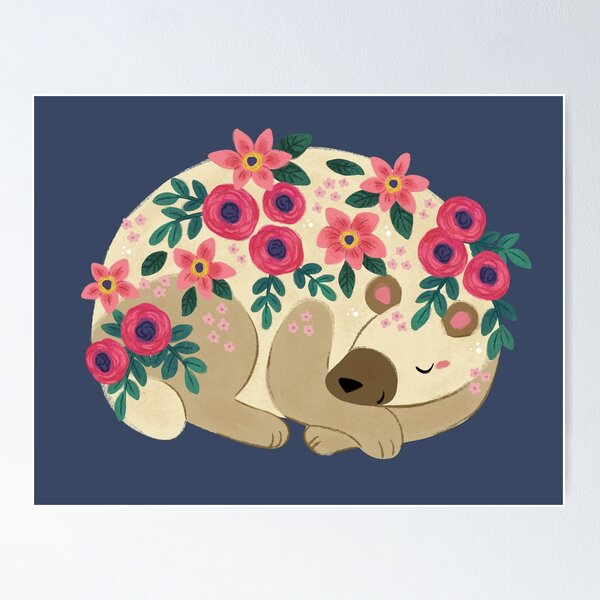 Item preview, Sleepy Flower Bear designed and sold by michelledraws.