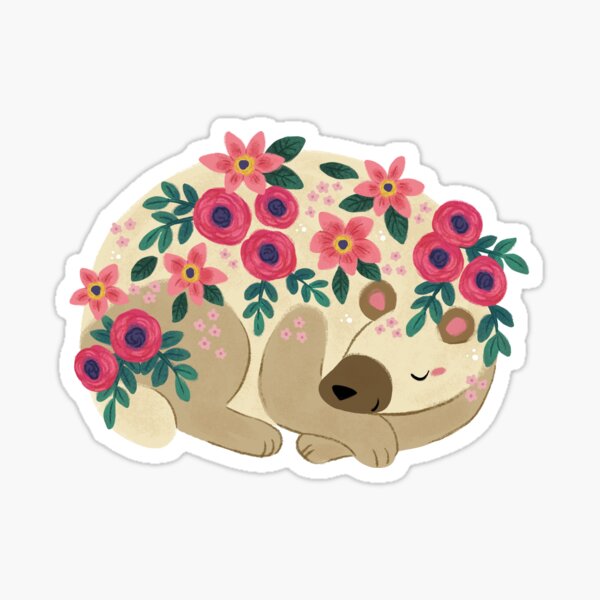 Item preview, Sleepy Flower Bear designed and sold by michelledraws.