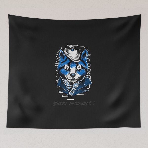 Item preview, You're handsome cat.  designed and sold by hemerton.