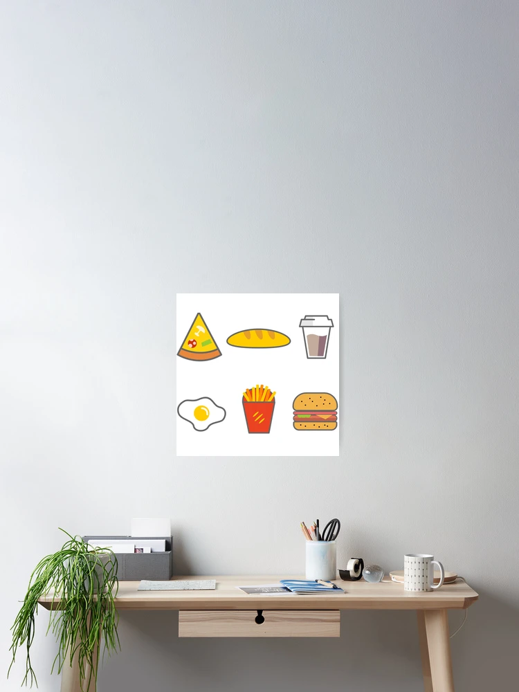 Thumbnail 2 of 3, Poster, Fast Food Pack designed and sold by Rabia01.