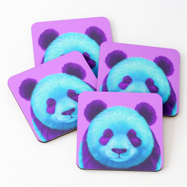 Item preview, Blue and Purple Panda designed and sold by NeonFuzz.