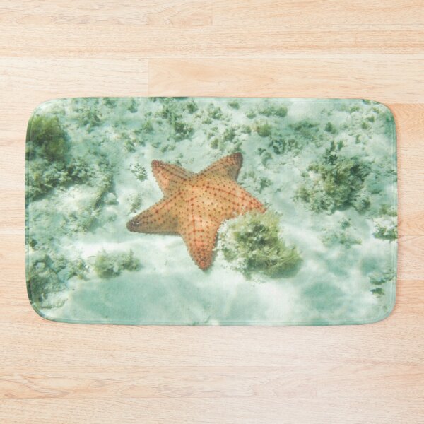 Starfish Under the Ocean Bath Mat