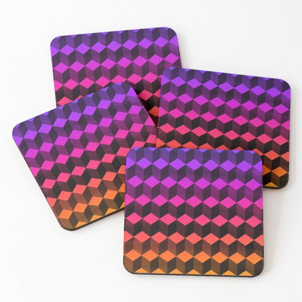 Item preview, Rainbow geometric cube  designed and sold by kalanisart.