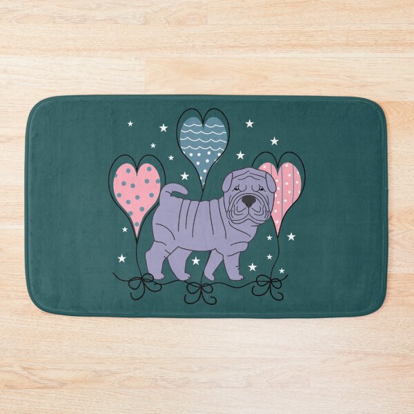 Item preview, Romantic Blue Shar Pei designed and sold by Lulupainting.