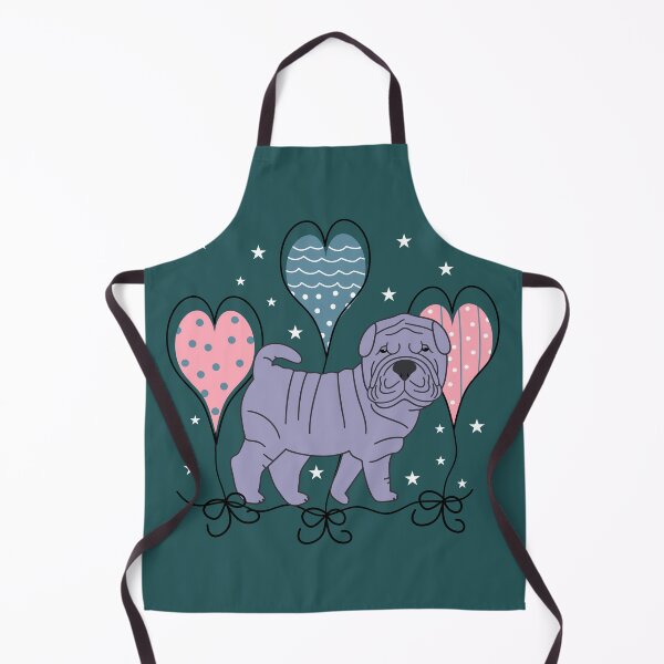 Item preview, Romantic Blue Shar Pei designed and sold by Lulupainting.