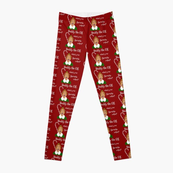 Smiling's my favorite Buddy The Elf Movie Will Ferrell Leggings