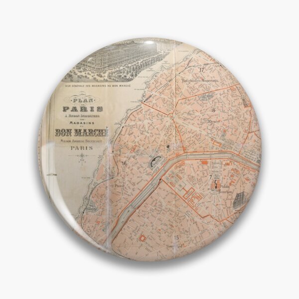 Item preview, Paris Street Map • Vintage • 1909 • Ooo la la! designed and sold by abbazabba.