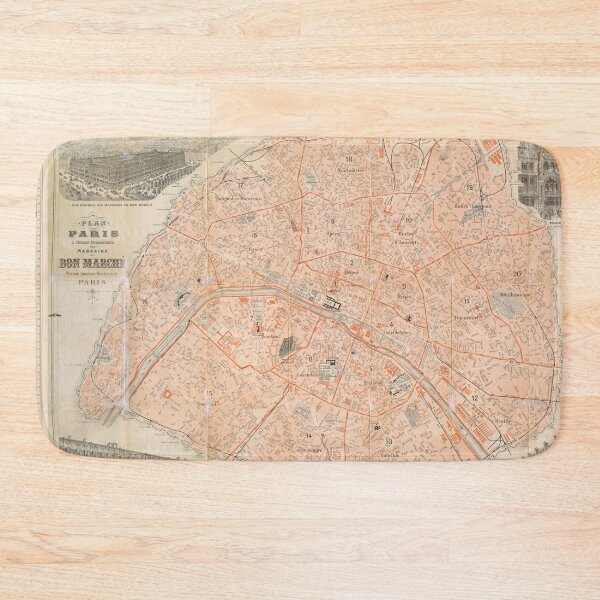 Item preview, Paris Street Map • Vintage • 1909 • Ooo la la! designed and sold by abbazabba.
