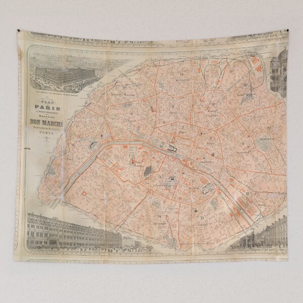 Item preview, Paris Street Map • Vintage • 1909 • Ooo la la! designed and sold by abbazabba.